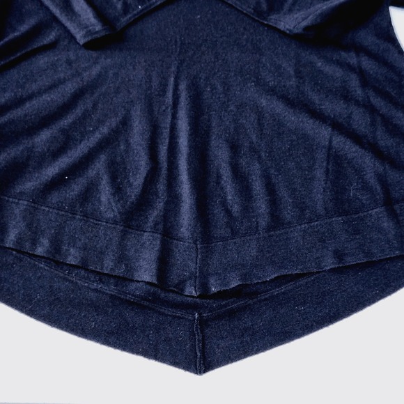 Derek Lam 10 Crosby Ventura V-Neck Sweater Medium Navy Wool Silk Cashmere - Picture 6 of 9